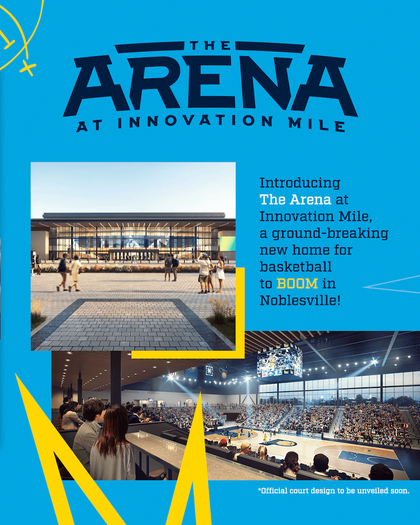 Introducing The Arena at Innovation Mile, a ground-breaking new home for basketball to BOOM in Noblesville!